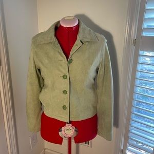 Mint Green Leather Jacket XS/S